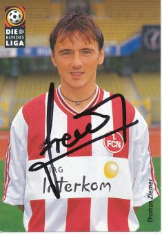 Thomas Ziemer  1998/1999  FC Nürnberg  Fußball Autogrammkarte original signiert 
