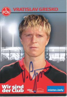 Vratislav Gresko  2006/2007  FC Nürnberg  Fußball Autogrammkarte original signiert 