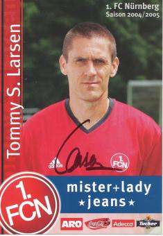 Tommy S.Larsen  2004/2005  FC Nürnberg  Fußball Autogrammkarte original signiert 