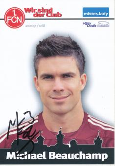 Michael Beauchamp  2007/2008  FC Nürnberg  Fußball Autogrammkarte original signiert 