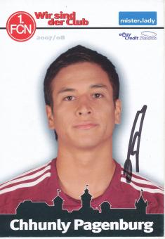 Chhunly Pagenburg   2007/2008  FC Nürnberg  Fußball Autogrammkarte original signiert 