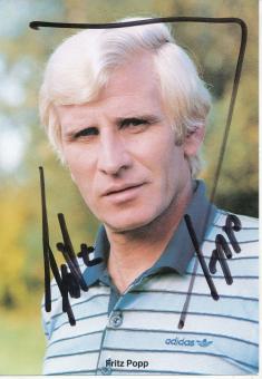 Fritz Popp  1982/1983  FC Nürnberg  Fußball Autogrammkarte original signiert 