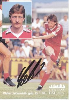 Dieter Lieberwirth  1982/1983  FC Nürnberg  Fußball Autogrammkarte original signiert 