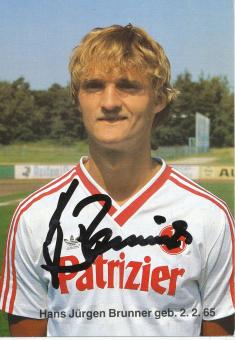 Hans Jürgen Brunner  1986/1987  FC Nürnberg  Fußball Autogrammkarte original signiert 