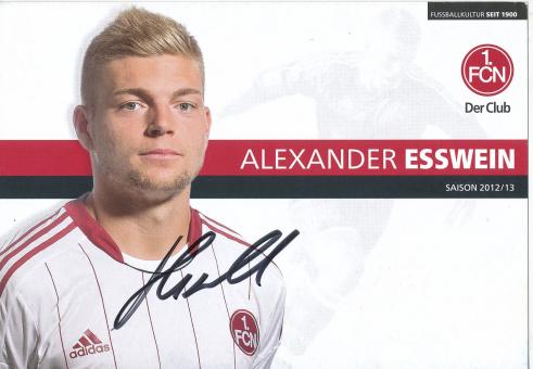 Alexander Esswein   2012/2013  FC Nürnberg  Fußball Autogrammkarte original signiert 