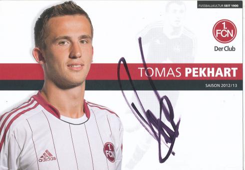 Tomas Pekhart   2012/2013  FC Nürnberg  Fußball Autogrammkarte original signiert 
