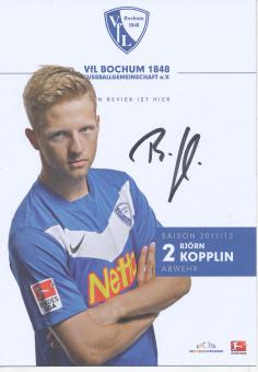 Björn Kopplin  2011/2012  VFL Bochum  Fußball Autogrammkarte original signiert 