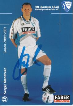 Sergej Mandreko  2000/2001  VFL Bochum  Fußball Autogrammkarte original signiert 