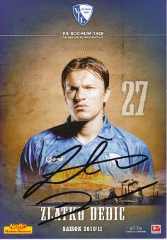 Zlatko Dedic  2010/2011  VFL Bochum  Fußball Autogrammkarte original signiert 