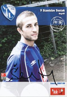 Stanislav Sestak  2007/2008  VFL Bochum  Fußball Autogrammkarte original signiert 
