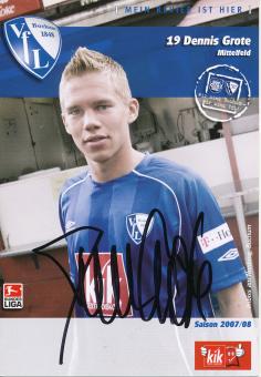 Dennis Grote  2007/2008  VFL Bochum  Fußball Autogrammkarte original signiert 