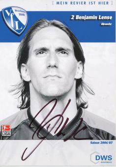 Benjamin Lense  2006/2007  VFL Bochum  Fußball Autogrammkarte original signiert 
