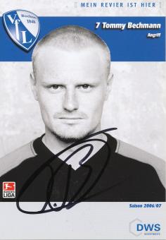 Tommy Bechmann  2006/2007  VFL Bochum  Fußball Autogrammkarte original signiert 