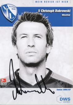 Christoph Dabrowski  2006/2007  VFL Bochum  Fußball Autogrammkarte original signiert 