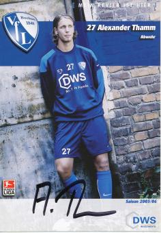 Alexander Thamm  2005/2006  VFL Bochum  Fußball Autogrammkarte original signiert 