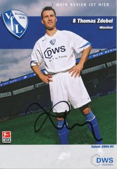 Thomas Zdebel  2004/2005  VFL Bochum  Fußball Autogrammkarte original signiert 