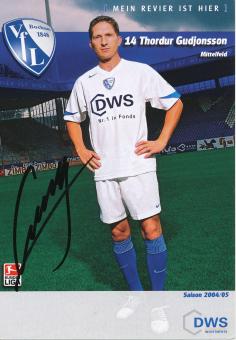Thordur Gudjonsson  2004/2005  VFL Bochum  Fußball Autogrammkarte original signiert 