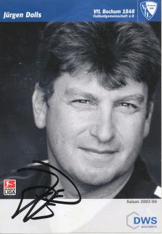 Jürgen Dolls  2003/2004  VFL Bochum  Fußball Autogrammkarte original signiert 