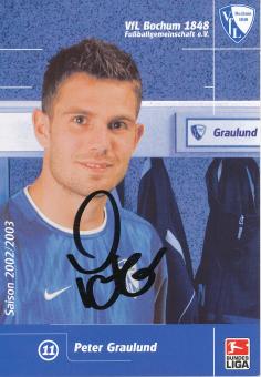 Peter Graulund   2002/2003  VFL Bochum  Fußball Autogrammkarte original signiert 