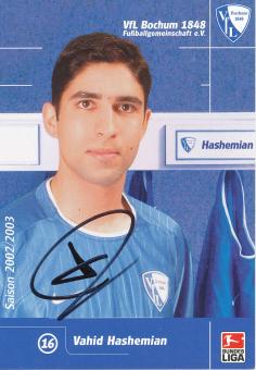 Vahid Hashemian   2002/2003  VFL Bochum  Fußball Autogrammkarte original signiert 