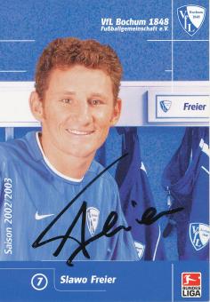 Slawo Freier   2002/2003  VFL Bochum  Fußball Autogrammkarte original signiert 