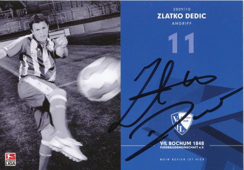 Zlatko Dedic  2009/2010  VFL Bochum  Fußball Autogrammkarte original signiert 