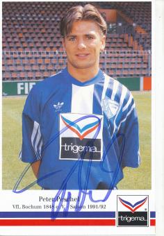 Peter Peschel  1991/1992  VFL Bochum  Fußball Autogrammkarte original signiert 
