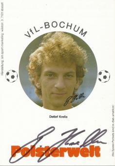 Detlef Krella  1983/1984  VFL Bochum  Fußball Autogrammkarte original signiert 