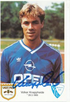 Volker Knappheide  1986/1987  VFL Bochum  Fußball Autogrammkarte original signiert 
