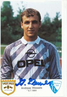 Andreas Wessels  1986/1987  VFL Bochum  Fußball Autogrammkarte original signiert 