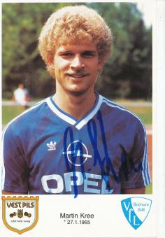 Martin Kree  1986/1987  VFL Bochum  Fußball Autogrammkarte original signiert 