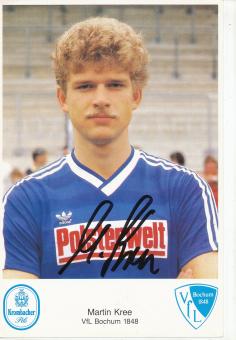 Martin Kree  1984/1985  VFL Bochum  Fußball Autogrammkarte original signiert 