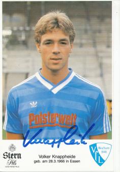 Volker Knappheide  1985/1986  VFL Bochum  Fußball Autogrammkarte original signiert 