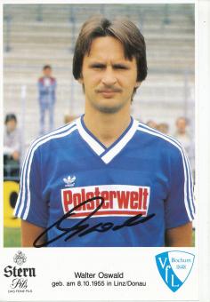 Walter Oswald  1985/1986  VFL Bochum  Fußball Autogrammkarte original signiert 