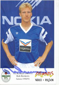 Rob Reekers  1990/1991  VFL Bochum  Fußball Autogrammkarte original signiert 
