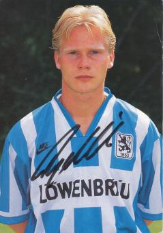 Rene Rydlewicz   1995/1996  1860 München Fußball Autogrammkarte original signiert 