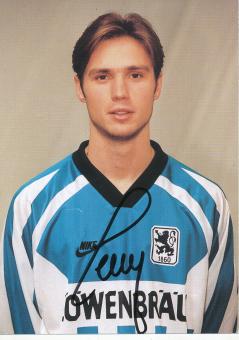 Harald Cerny  1995/1996  1860 München Fußball Autogrammkarte original signiert 