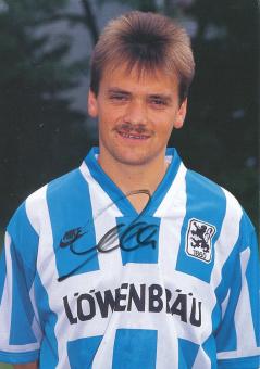 Manfred Schwabl  1995/1996  1860 München Fußball Autogrammkarte original signiert 
