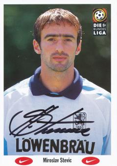 Miroslav Stevic  1996/1997  1860 München Fußball Autogrammkarte original signiert 