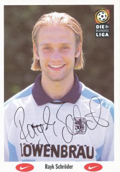 Rayk Schröder  1996/1997  1860 München Fußball Autogrammkarte original signiert 