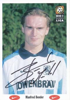 Manfred Bender  1996/1997  1860 München Fußball Autogrammkarte original signiert 