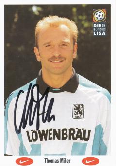 Thomas Miller  1996/1997  1860 München Fußball Autogrammkarte original signiert 