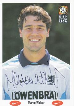 Marco Walker  1996/1997  1860 München Fußball Autogrammkarte original signiert 