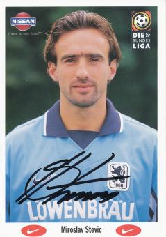 Miroslav Stevic  1997/1998  1860 München Fußball Autogrammkarte original signiert 