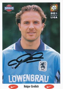 Holger Greilich  1997/1998  1860 München Fußball Autogrammkarte original signiert 