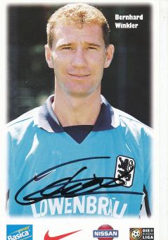 Bernhard Winkler  1998/1999  1860 München Fußball Autogrammkarte original signiert 