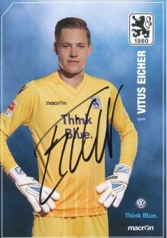 Vitus Eicher  2015/2016  1860 München Fußball Autogrammkarte original signiert 