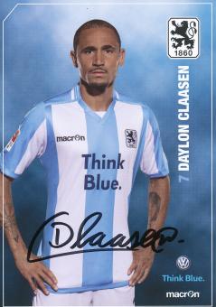 Daylon Claasen   2015/2016  1860 München Fußball Autogrammkarte original signiert 