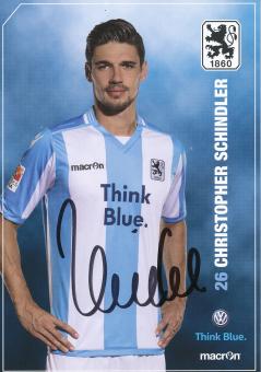 Christopher Schindler   2015/2016  1860 München Fußball Autogrammkarte original signiert 
