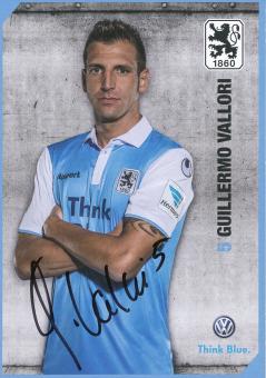 Guillermo Vallori  2014/2015  1860 München Fußball Autogrammkarte original signiert 